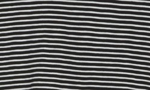 Rag & Bone Long Sleeve Slub Knit Top In Black