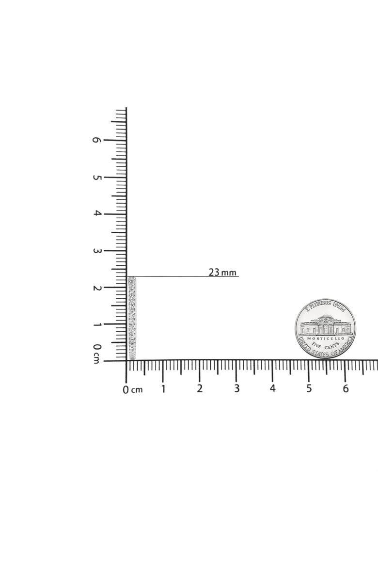 Haus of Brilliance 14K White Gold 1.0 Ct Princess Diamond Inside Out Hoop Earrings - 23 MM, Alternate, color, White