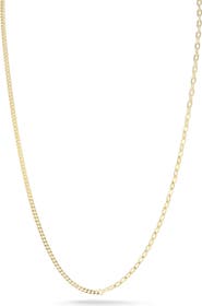 GLAZE JEWELRY Sterling Silver Mixed Chain Necklace
