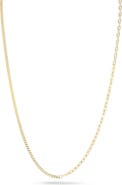 GLAZE JEWELRY Sterling Silver Mixed Chain Necklace