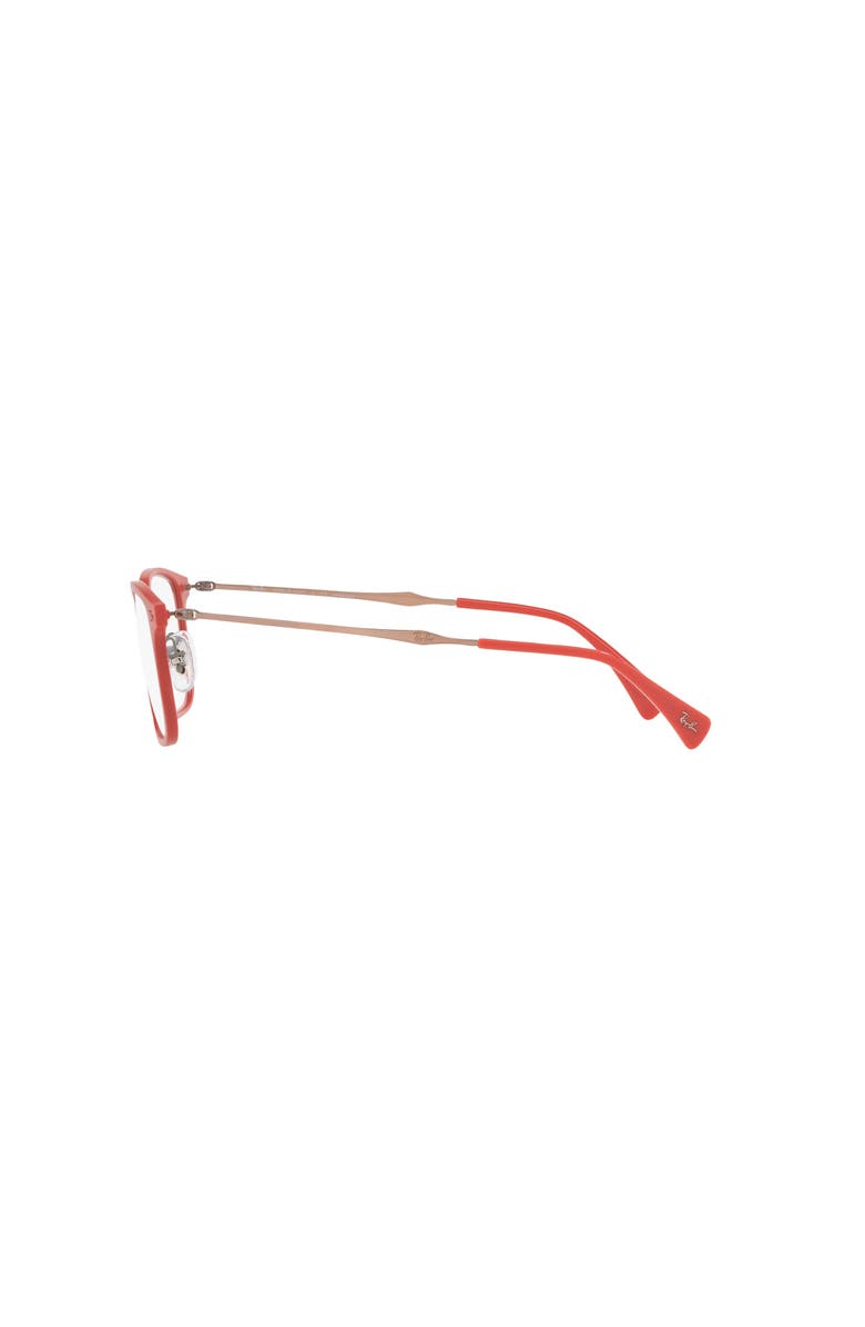 Ray-Ban 56mm Square optical glasses, Alternate, color, Red