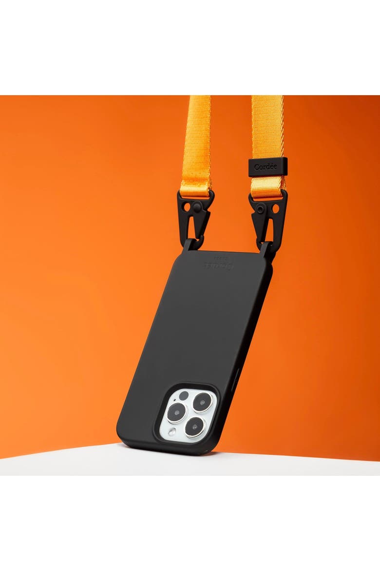 Carabiner Phone Strap, Alternate, color, Orange