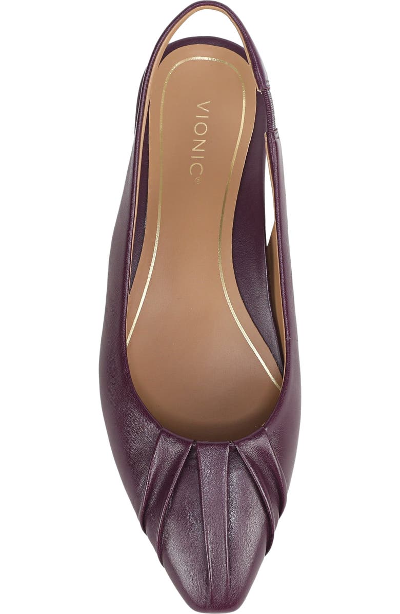 Vionic Gabriella Slingback Flat, Alternate, color, Winter Plum Leather