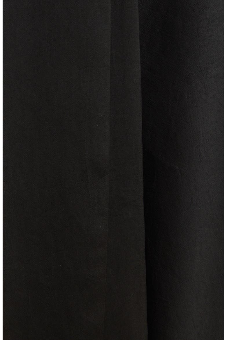 Dostas Long Sleeve Tie Neck Dress, Alternate, color, BLACK