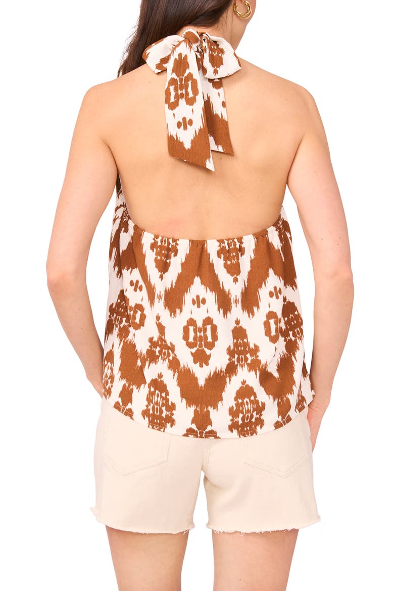 Twist Neck Halter Top, Alternate, color, ARGAN OIL