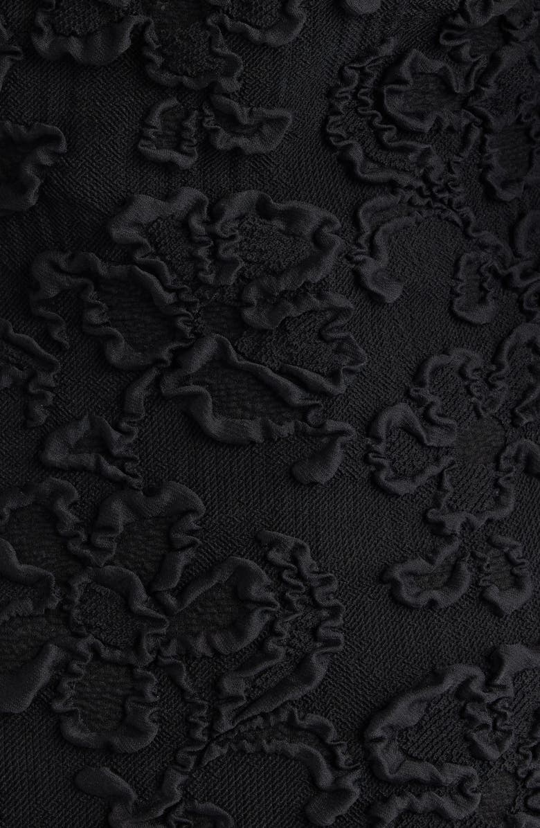 Givenchy Embroidered Scoop Neck Long Sleeve Silk Blend Top, Alternate, color, 