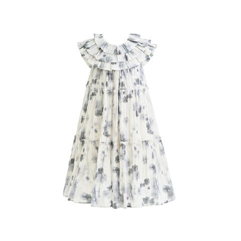 Floral Short Sleeve Dress (Toddler, Little Kid & Big Kid)