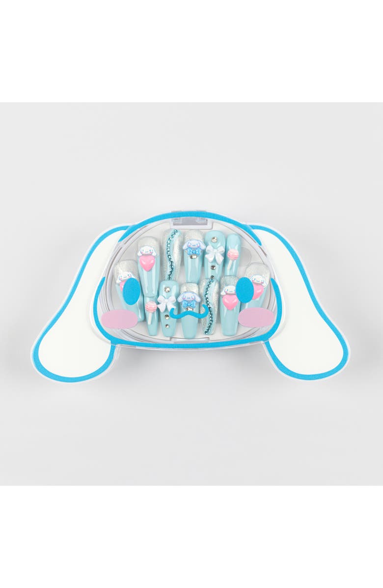 3H Nails Cinnamoroll 3D Luxury Handmade Press-On Nails - 24-Piece Kit, Main, color, Baby Blue, Silver