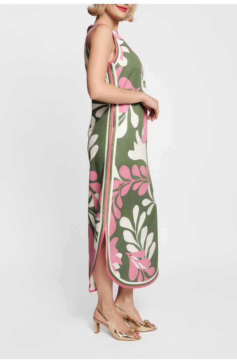 Frances Valentine Selena Maxi Dress Modern Palm, Alternate, color, Treetop/Multi