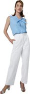 Jessica London Stretch Poplin Wide Leg Trouser
