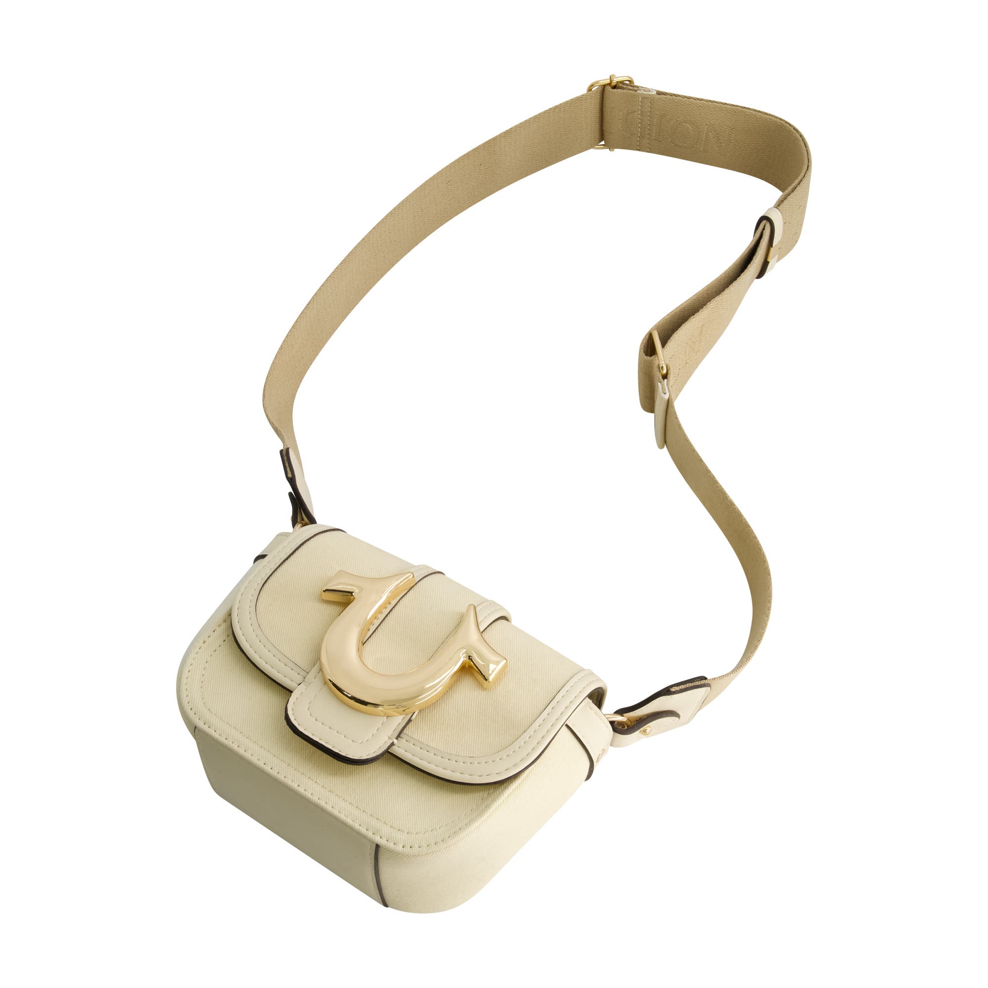 True Religion Mini Flap Crossbody Bag with Iconic U-Logo, Alternate, color, 