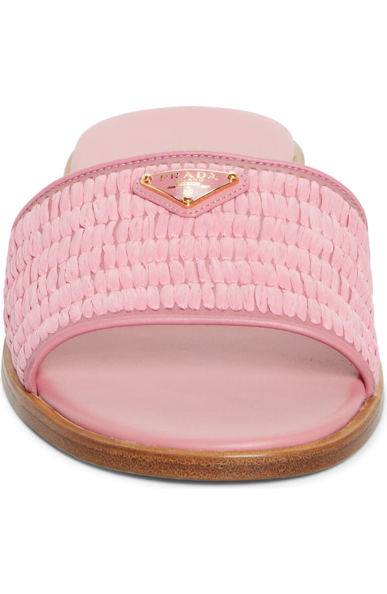 Prada Raffia Slide Sandal, Alternate, color,