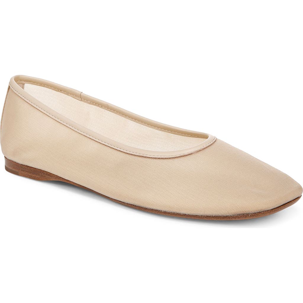Vince Leah Mesh Square-toe Ballerina Flats