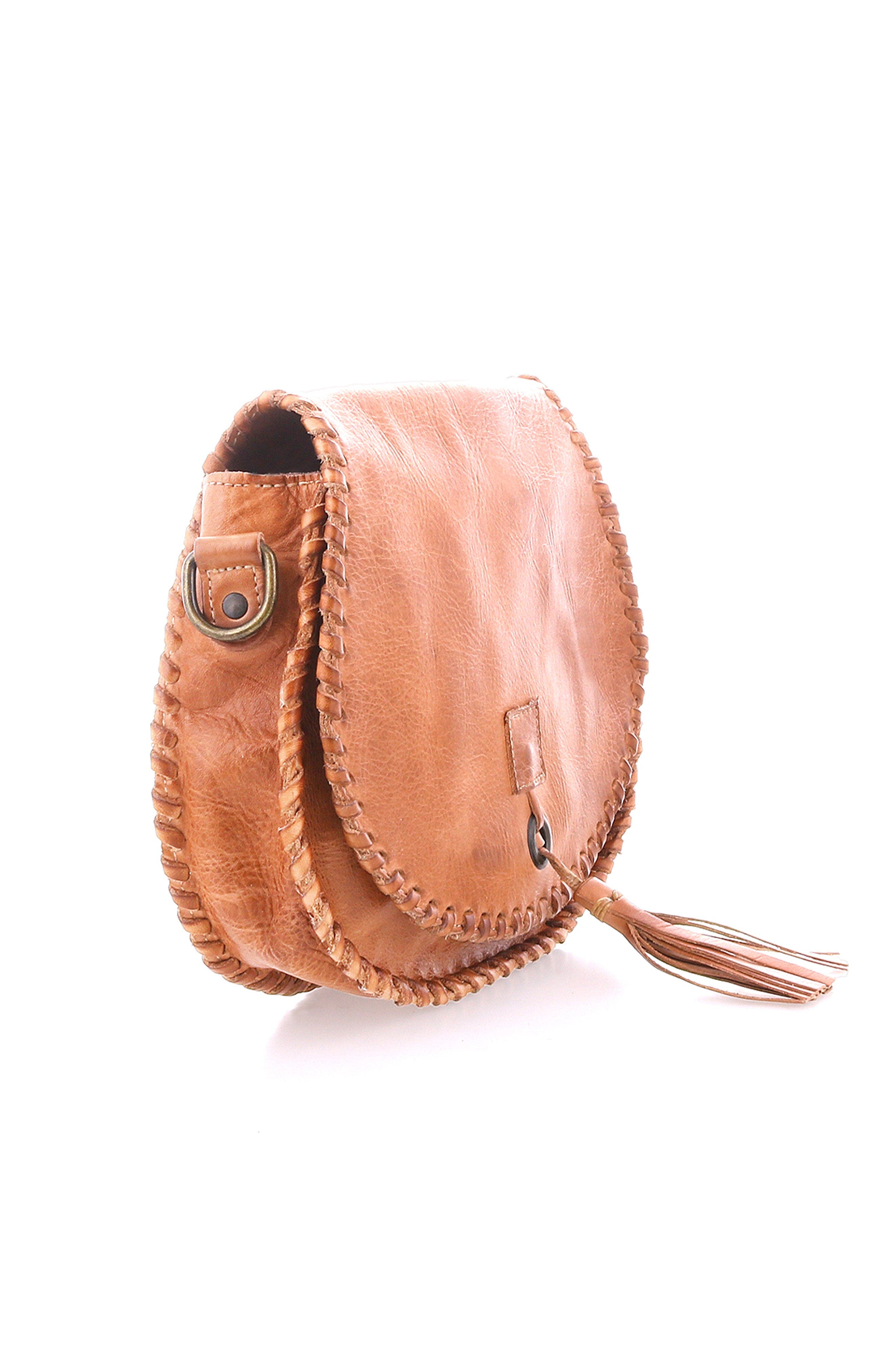 Bed Stu Half Moon Saddle Bag, Alternate, color, Tan Rustic
