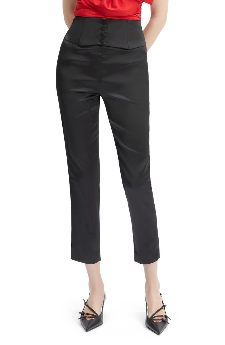 Bardot Satin Corset Pants, Main, color,
