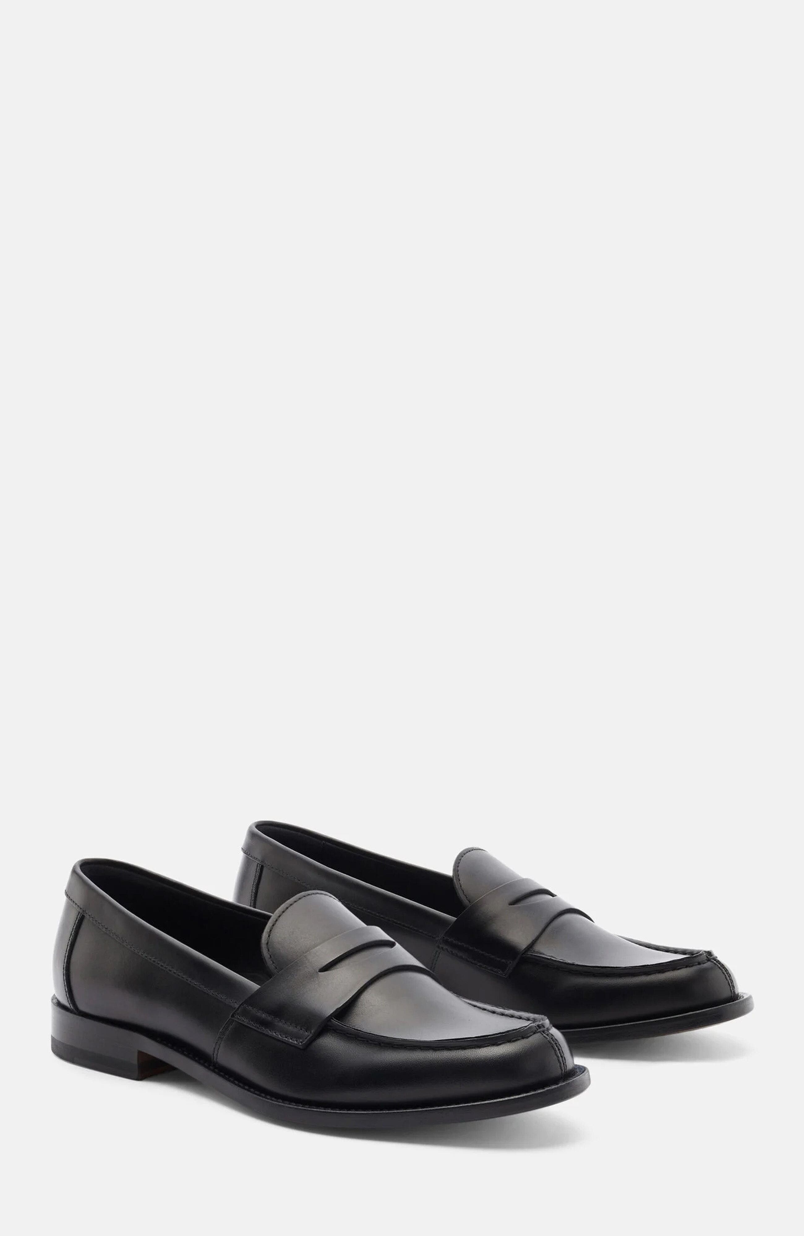 Harper Loafers, Main, color, Black - Calf