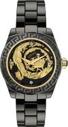 Versace DV One 20th Anniversary Diamond Automatic Ceramic Bracelet Watch, 40mm
