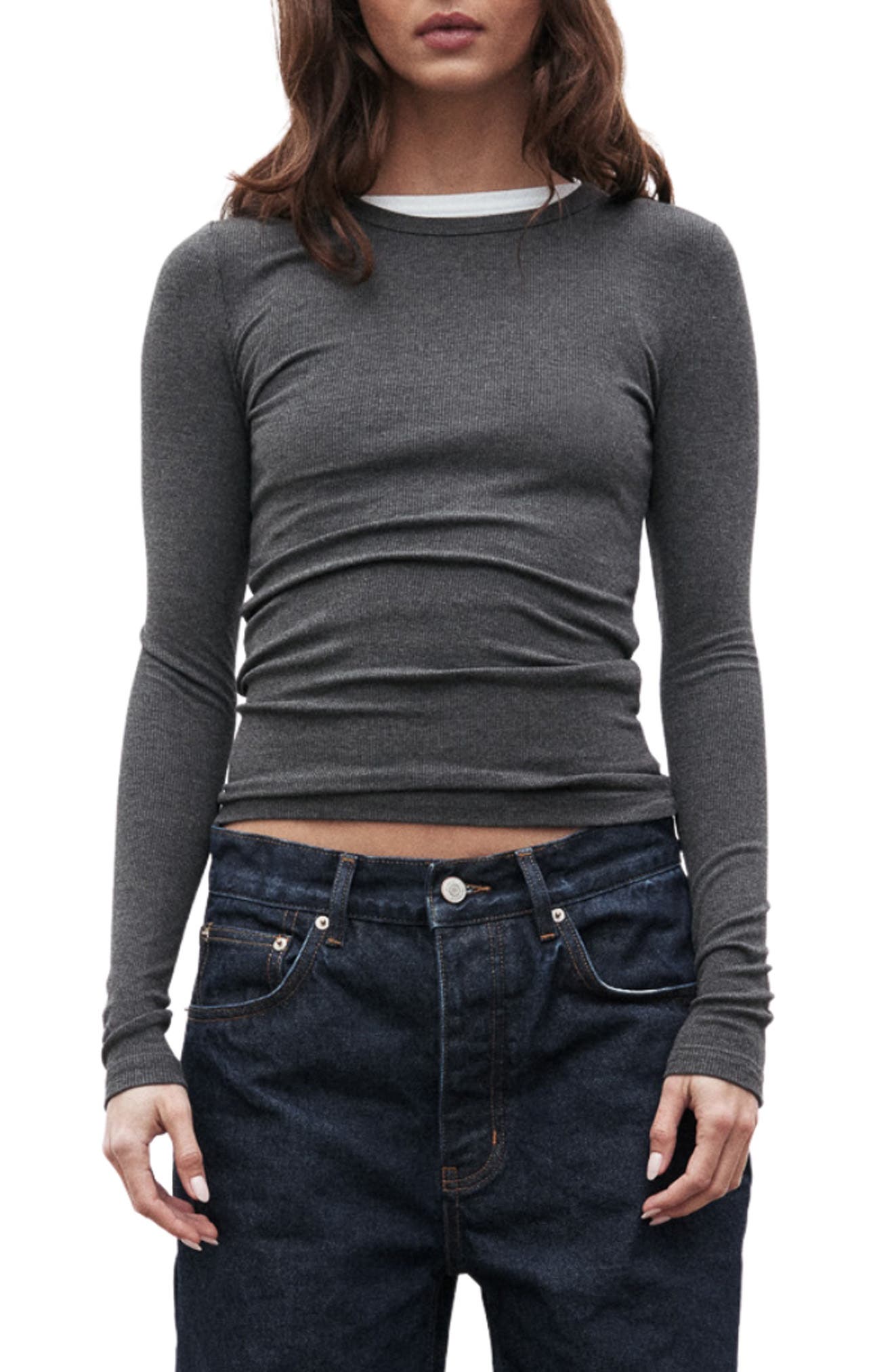 selected DARK HEATHER GREY