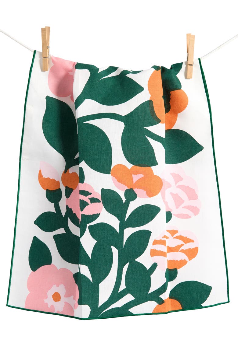 Marimekko The Green Green Tea Towel, Main, color, 