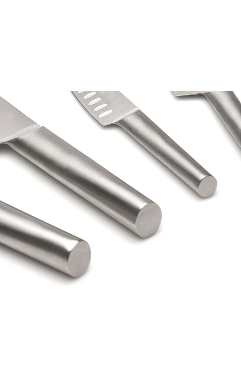 BergHOFF Santoku 5-Piece Knife & Sharpener Set, Alternate, color, Silver