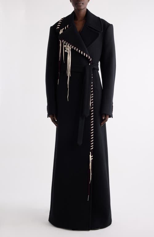 Dries Van Noten Baftan Belted Jacket In Black