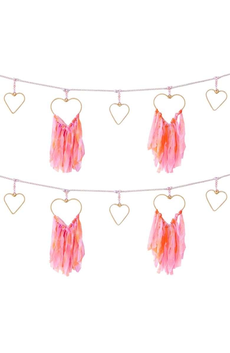 Jollity & Co. Chiffon Heart Garland, Main, color, Assorted Pre-Pack