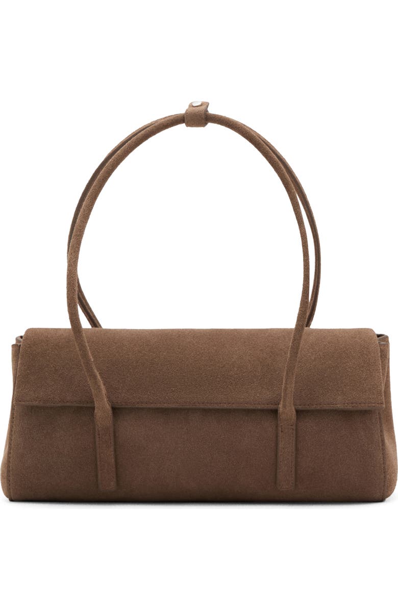 MANGO Suede Shoulder Bag, Main, color,