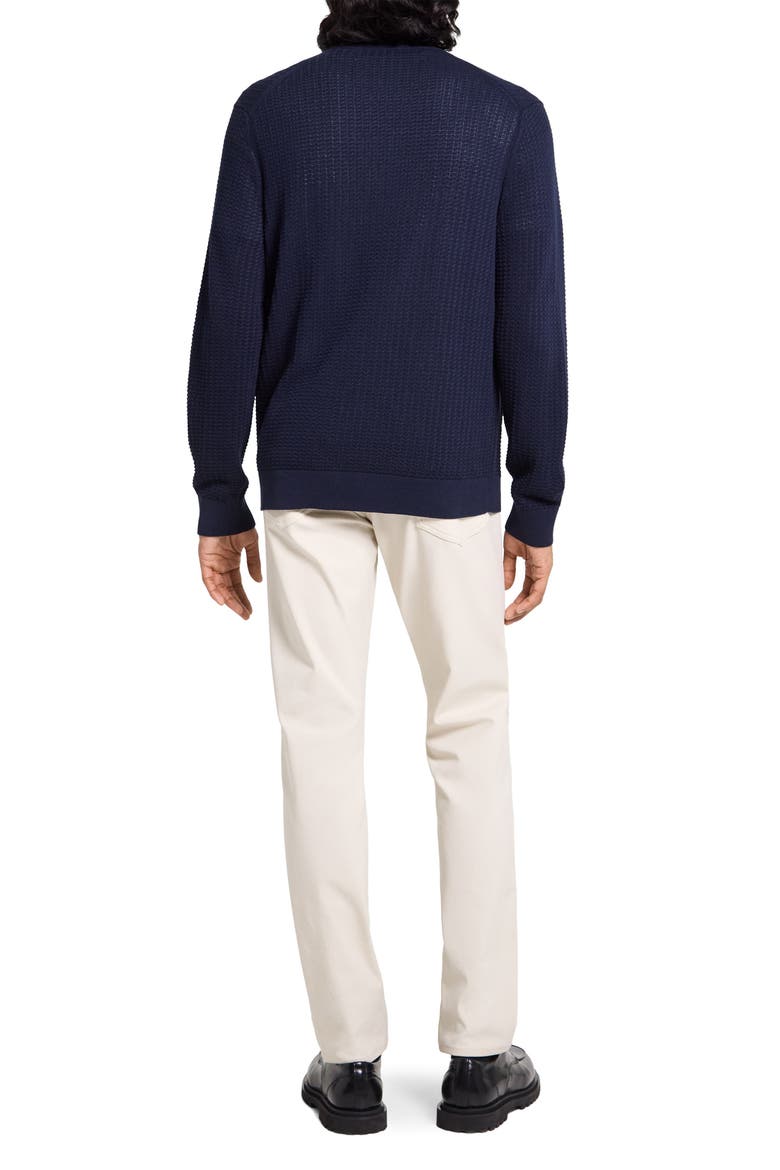 Walton Full Zip Cotton Cardigan, Alternate, color, BALTIC - XHX