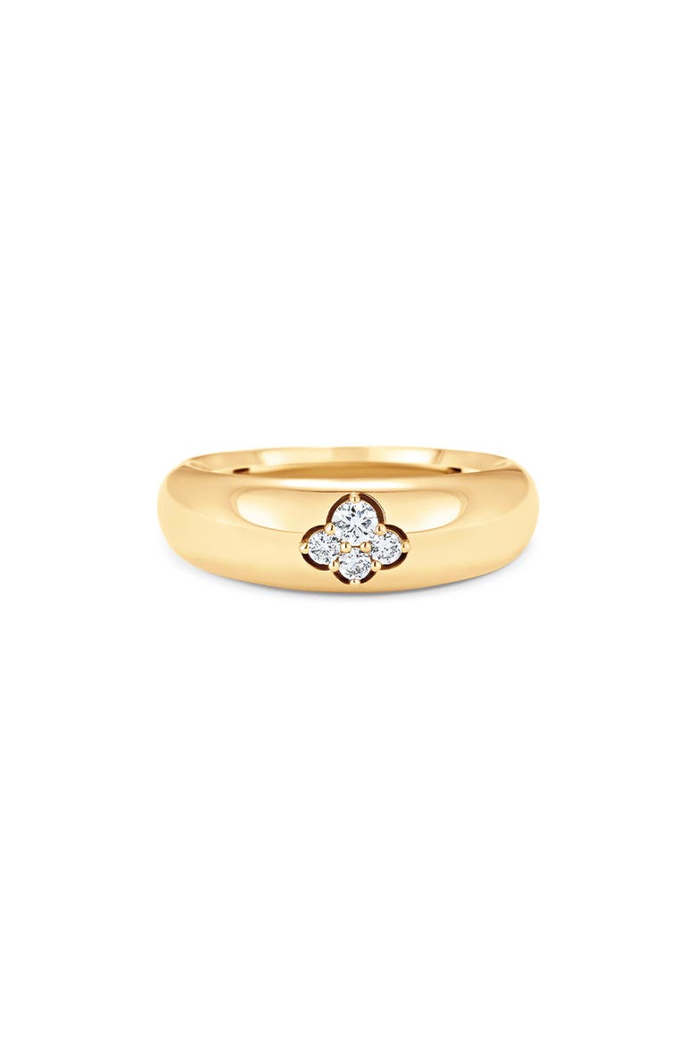 Dujour Diamond Cluster Ring, Main, color, YELLOW GOLD/ DIAMOND