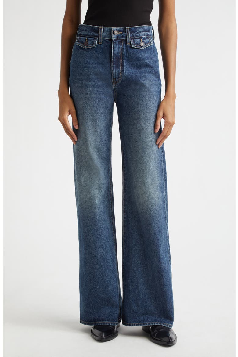 Edira Wide Leg Jeans, Main, color, SIMON WASH