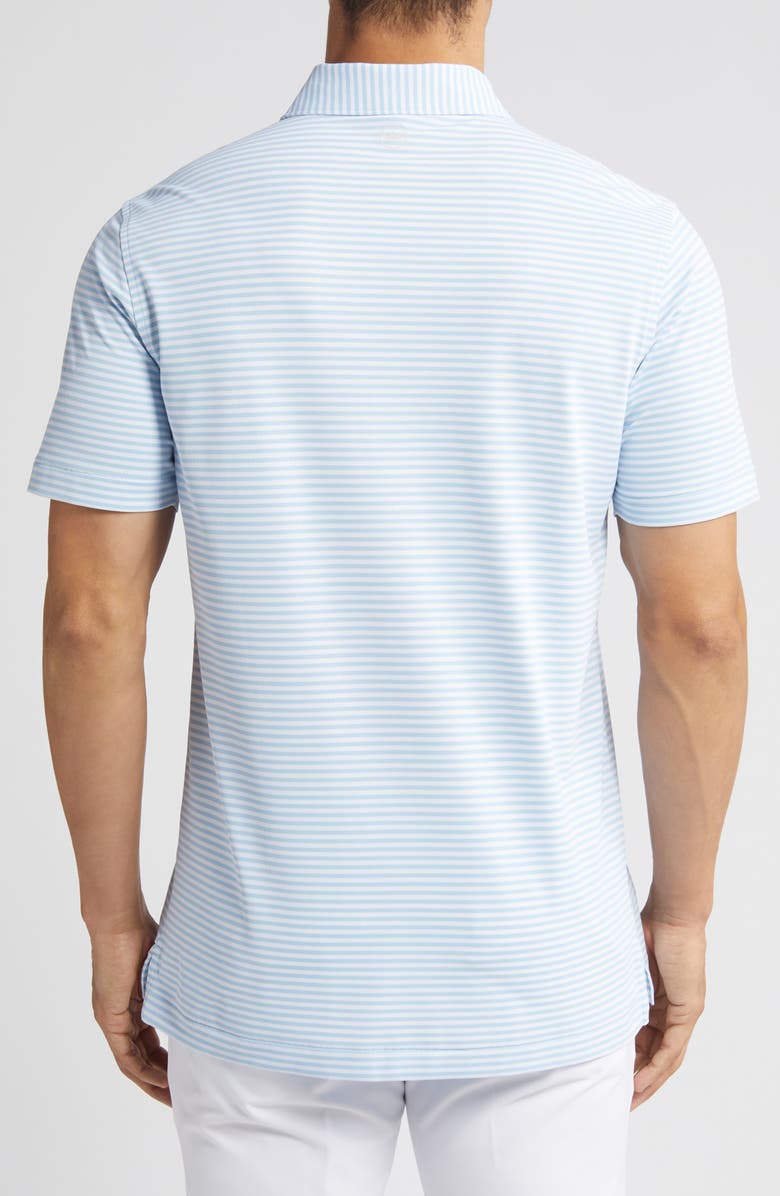 Peter Millar Crown Crafted Mood Performance Mesh Polo, Alternate, color, Blue Frost