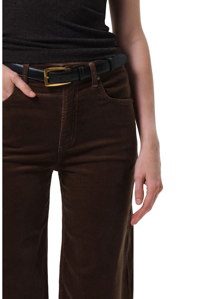 Lyra Raw Hem Ankle Wide Leg Corduroy Pants, Alternate, color, COSTES MEDIUM DARK GREEN