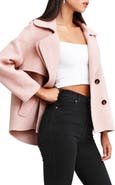 Belle & Bloom I'm Yours Double Breasted Wool Blend Coat