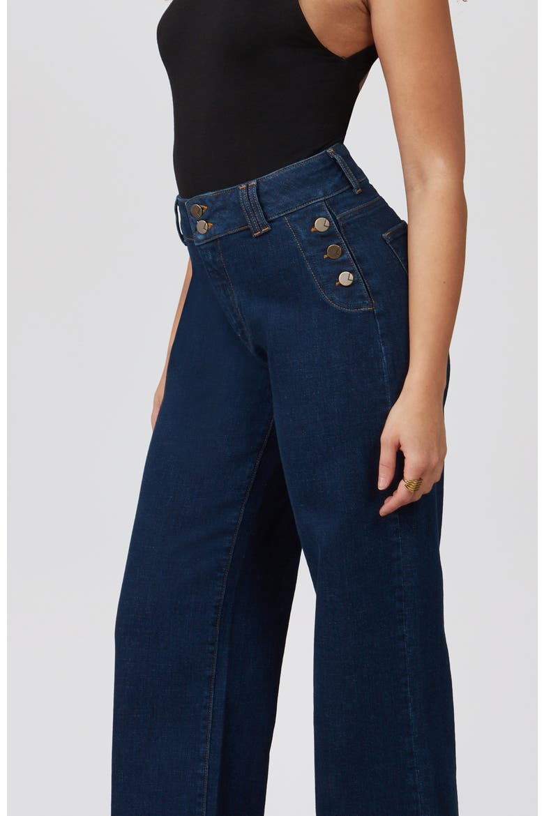 Colette High Rise Wide Leg Jeans, Alternate, color, Dark Rinse Blue