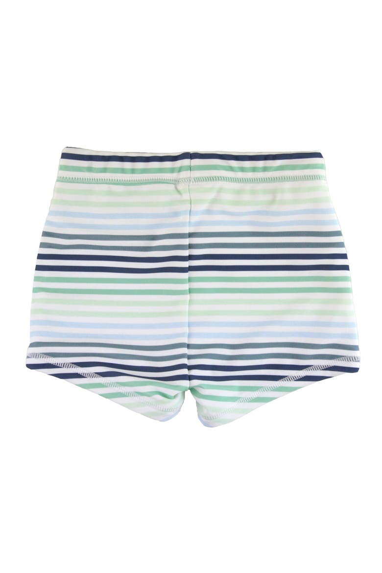 Boys UPF50+ Swim Shorties, Alternate, color, Coastal Stripes