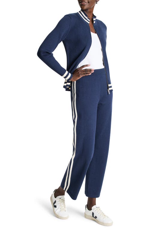 Nz Active By Nic+zoe Cool Down Rib Track Jacket In Ink