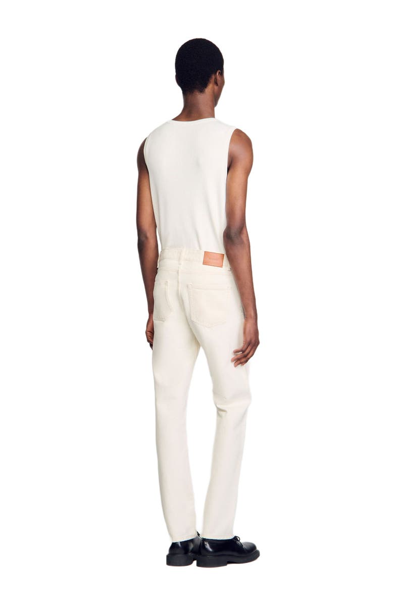 SANDRO Regular jeans, Alternate, color, Ivory.