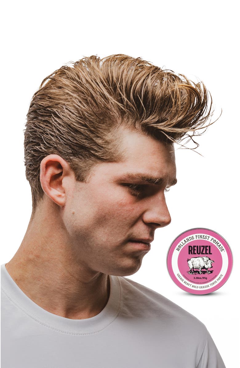 REUZEL Pink Heavy Grease Pomade, Alternate, color, NO COLOR