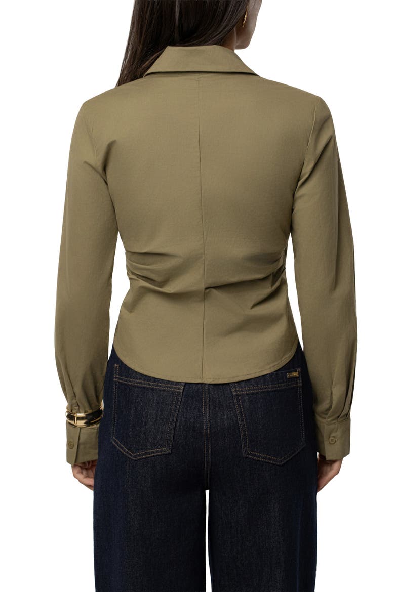 Sculpt And Form Blouse, Alternate, color, Olive