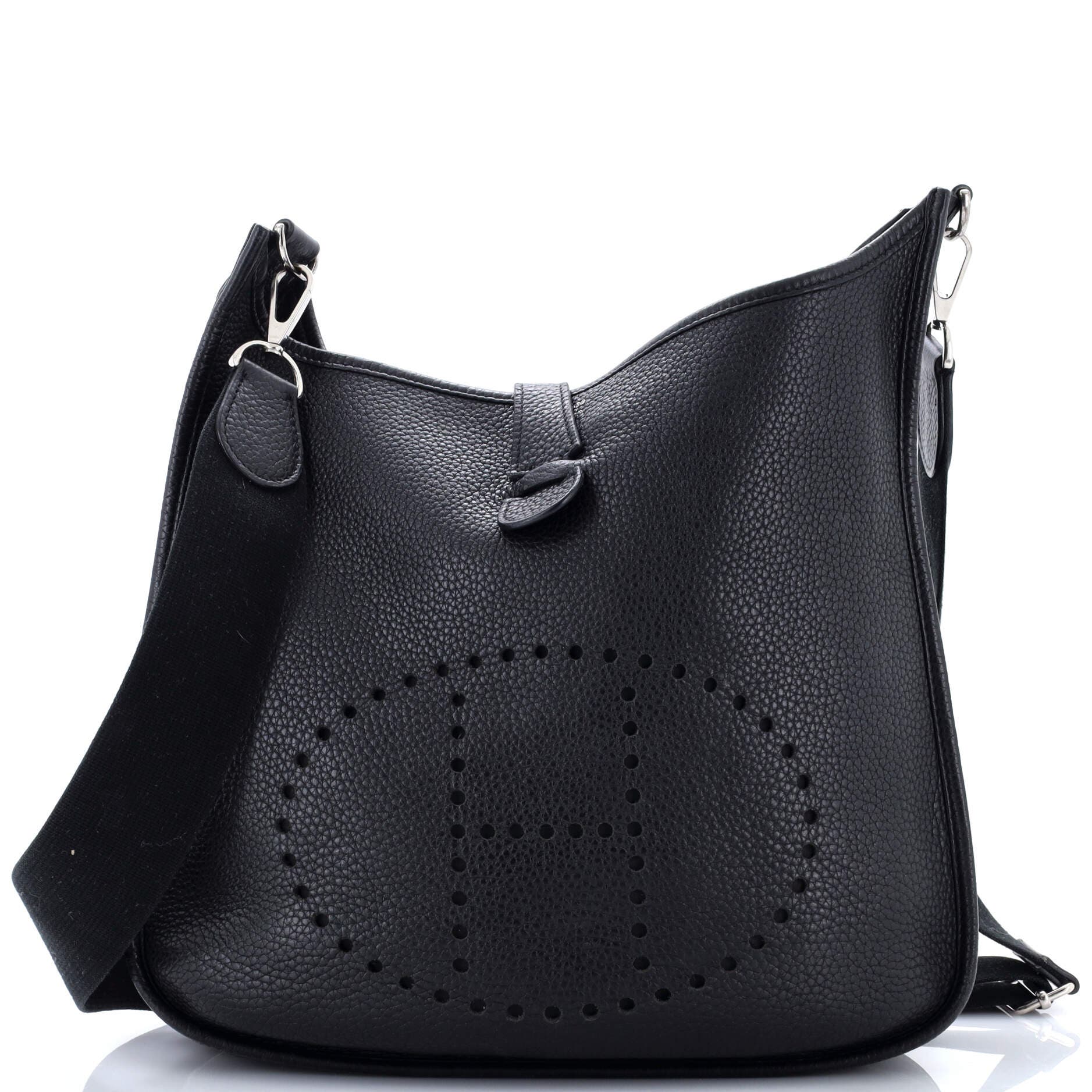 Pre-Owned Hermes Evelyne Bag Gen III Clemence GM, Main, color, Noir