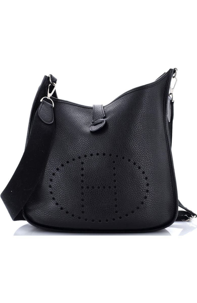 Pre-Owned Hermes Evelyne Bag Gen III Clemence GM, Main, color, Noir