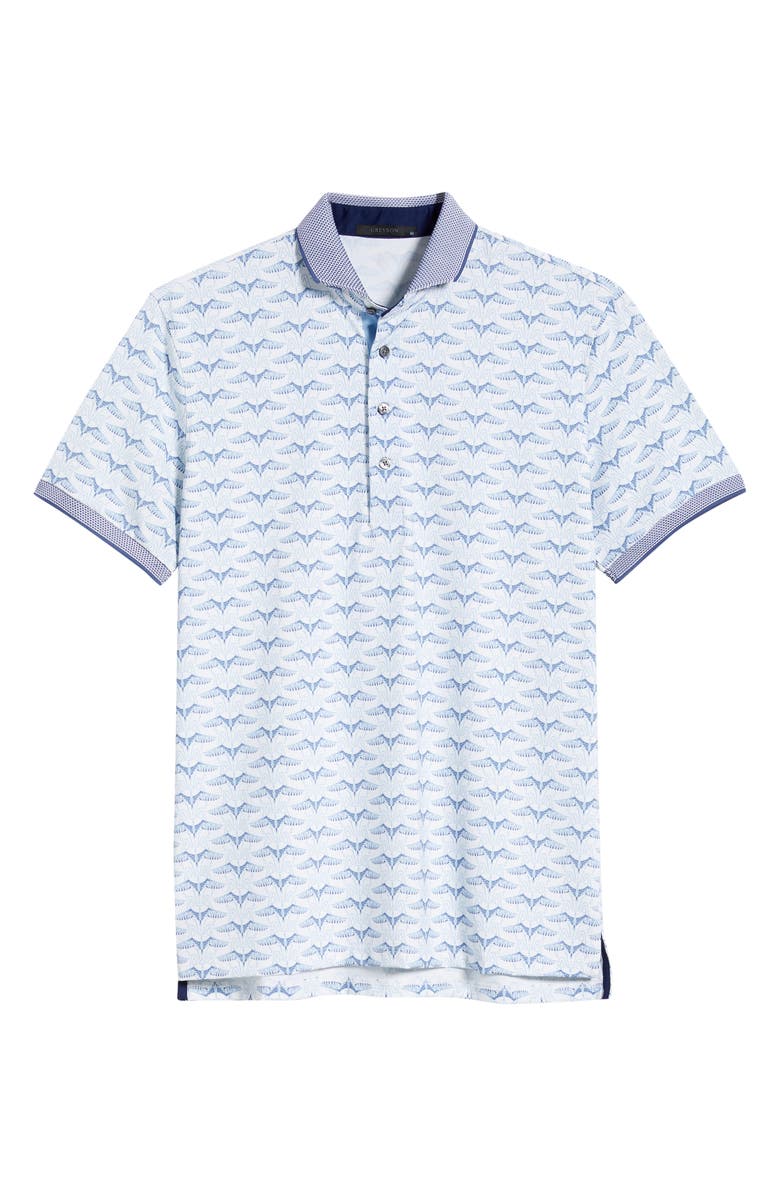 Greyson Silver Stilt Performance Polo, Alternate, color, Arctic