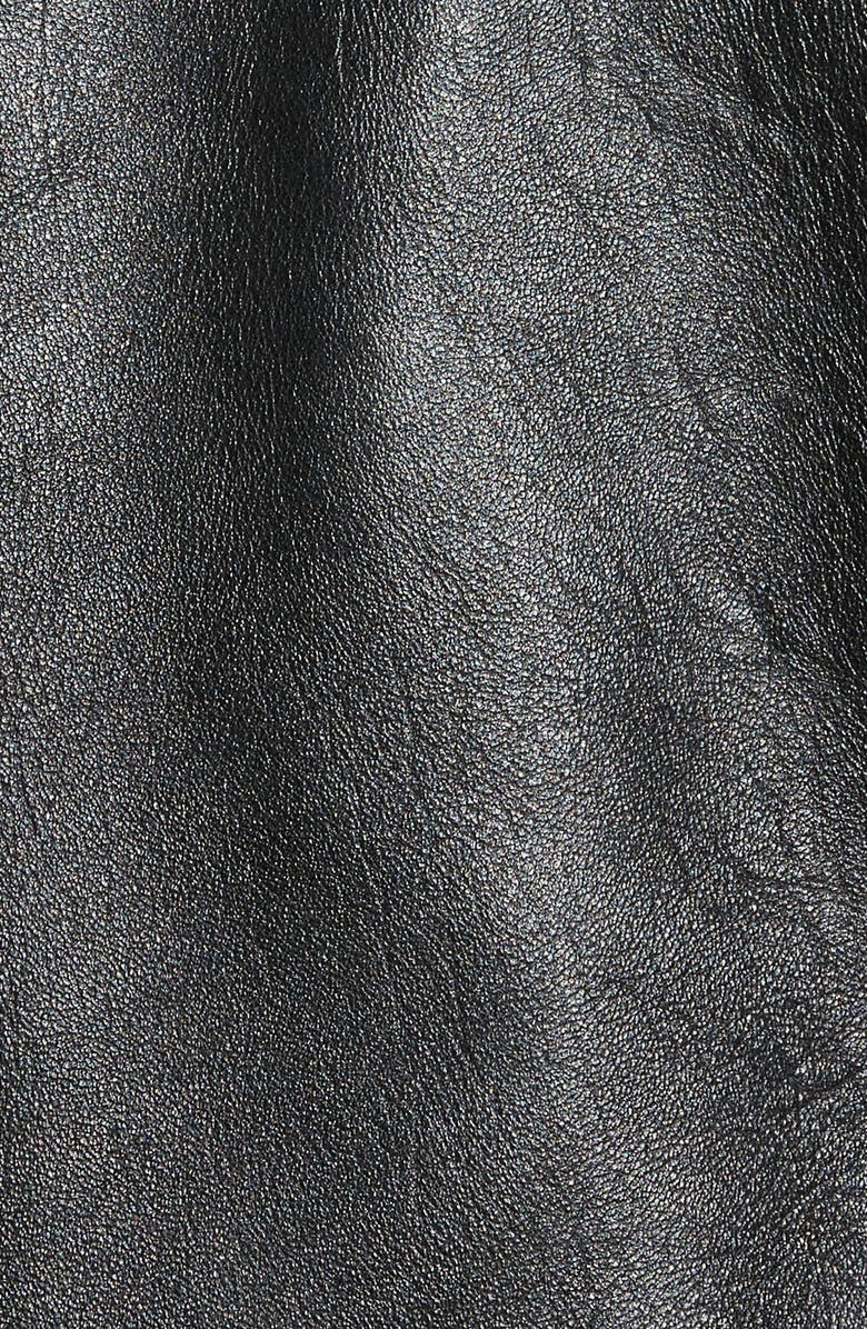 Schott NYC Genuine Shearling Collar G-1 Flight Jacket, Alternate, color, 