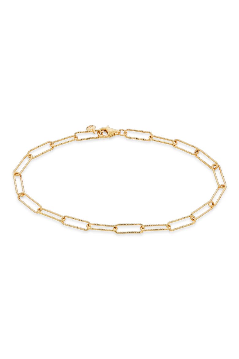 Alta Textured Chain Link Bracelet, Main, color, YELLOW GOLD