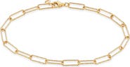 Monica Vinader Alta Textured Chain Link Bracelet
