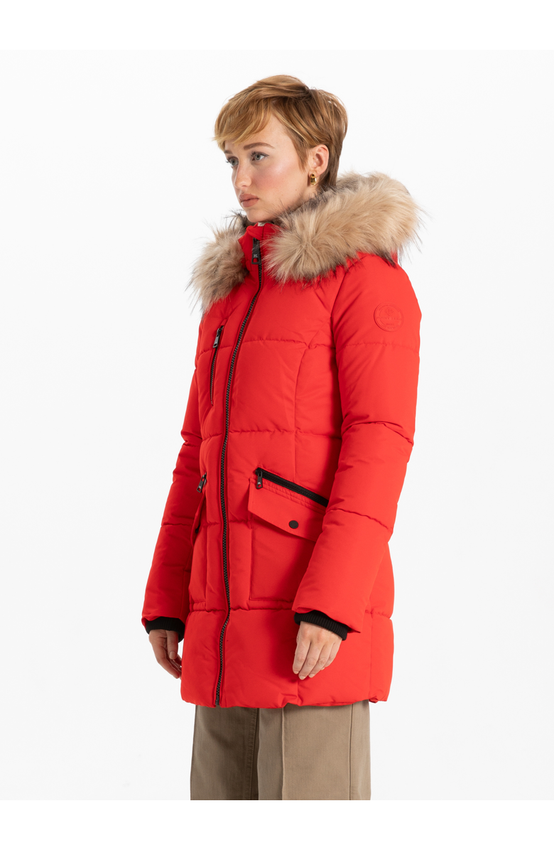 Point Zero TIMELESS PARKA, Alternate, color, Red