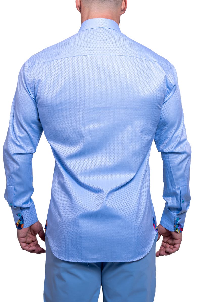Maceoo Einstein Resistance0111 Blue Button-Up Shirt, Alternate, color, 