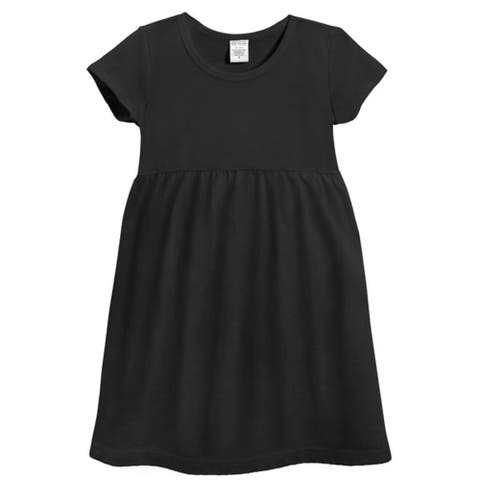 Girls Soft Organic 100% Cotton Empire Short Sleeve Sundress