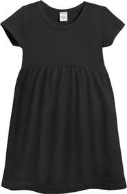 CITY THREADS Girls Soft Organic 100% Cotton Empire Short Sleeve Sundress