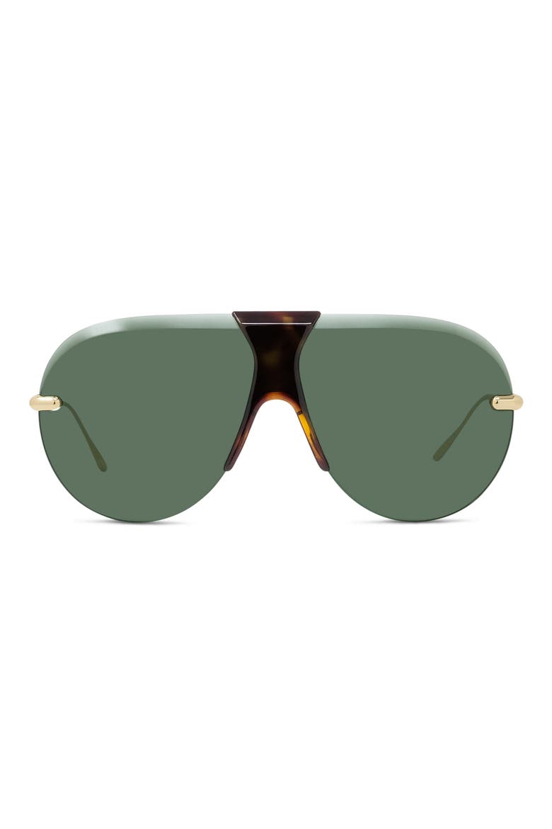 Slim Pilot Sunglasses, Main, color, SHINY ENDURA GOLD / GREEN